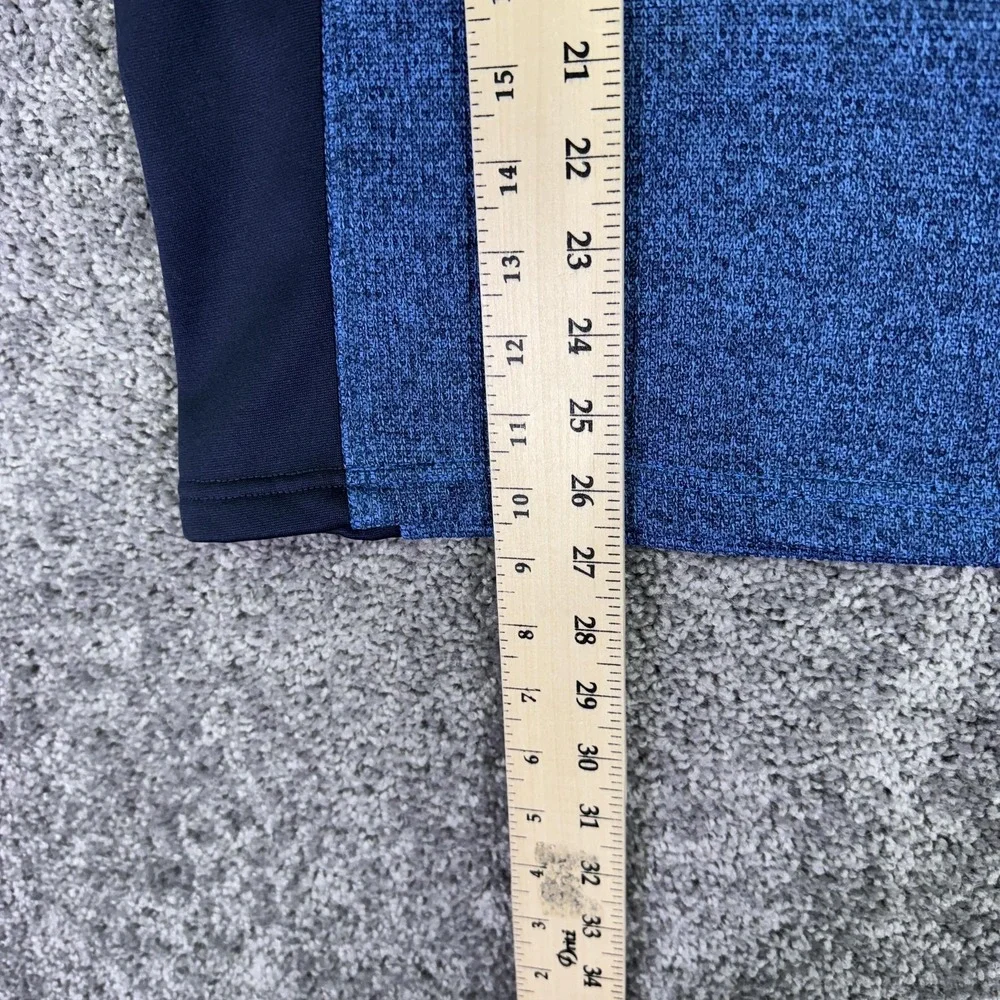 Spyder Sweatshirt Mens Medium Blue 1/4 Zip Fleece Pullover Thermal Ski Hiking